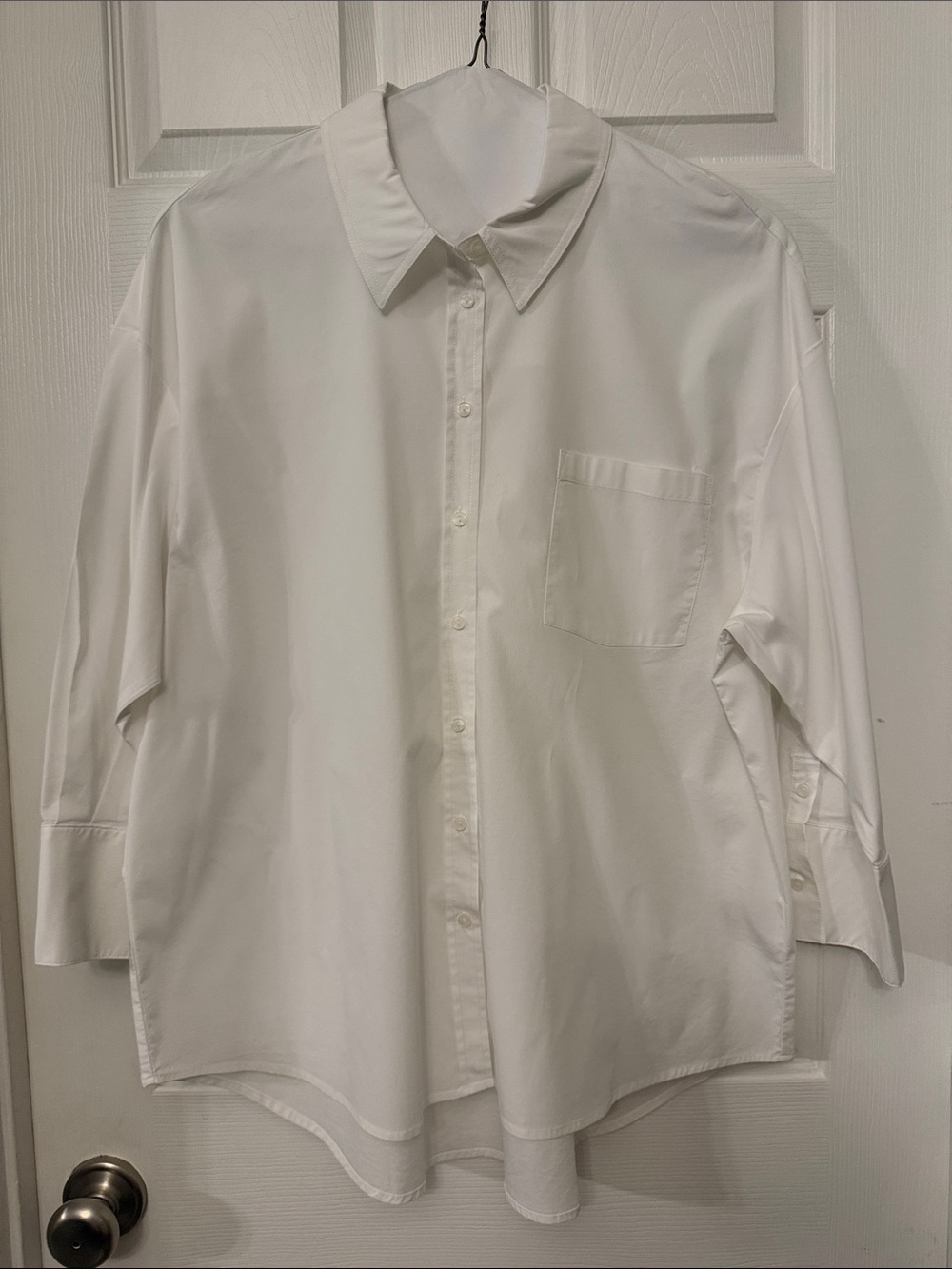 Philosophy White Oversized Button-Up Blouse